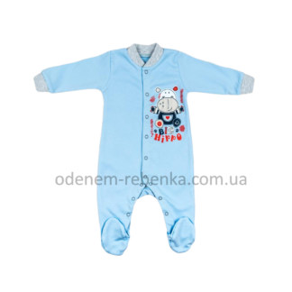 чоловічок для немовлят, комбінезон на хлопчика синій, комбінезон для хлопчика, комбинезон синий, слип однотонный
