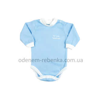 Боді блакитного кольору, боді для немовлят, боді дитяче ясельне довгий рукав, боді блакитне для малюків
