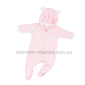 Комбінезон дитячий демісезонний рожевий, комбинезон тёплый, комбінезон теплий для прогулянок, комбінезон з капітону