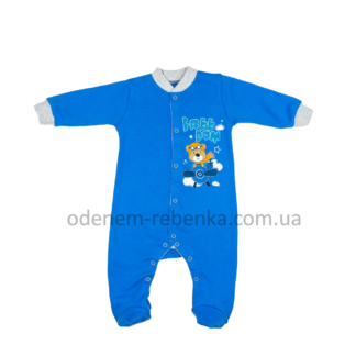 чоловічок для немовлят, комбінезон на хлопчика синій, комбінезон для хлопчика, комбинезон синий, слип однотонный
