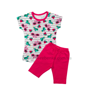 летняя пижама для девочки, піжама для дівчаток, літня піжама для дівчинки, піжама на дівчинку літня