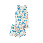 Комплект майка c боксерами с машинками, майка с трусами, білизна для хлопчика з машинками, майка з шортами, майка та боксери з машинками