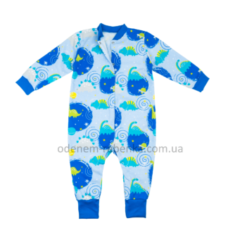 Комбінезон для хлопчиків теплий, сліп для хлопчика, піжамка на хлопчика, комбінезон з динозаврами