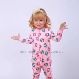 чоловічок 9-18, сліп, комбінезон для дівчинки, сліп для дівчинки, піжамка, чоловічок для малюків, чоловічок рожевий, слип на девочку, слип детский