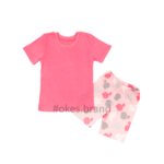 Піжама на дівчинку літня, літній одяг, дитячий одяг від виробника, піжама для дівчаток, піжама рожева на дівчаток
