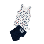 Комплект майка c боксерами с машинками, майка с трусами, білизна для хлопчика з машинками, труси з машинками, майка з машинками