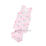 майка+труси для дівчинки, майка для дівчинки, майка 3 роки, майка с цветочками, майка з трусами для дівчаток, майка з трусами для дівчинки