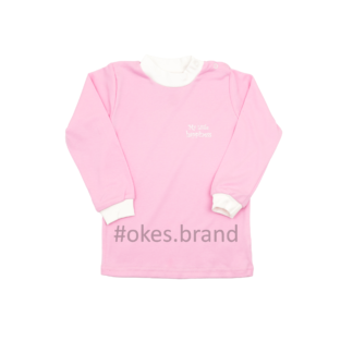 Кофта дитяча рожева, водолазка рожева, дитяча водолазка, водолазка для дівчинки