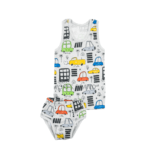 Комплект майка з трусами, білизна на 5 років, майка с трусиками купить, комплект для хлопчика, майка з плавками для хлопчика, набір майка з трусиками, майка з машинками, труси з машинками