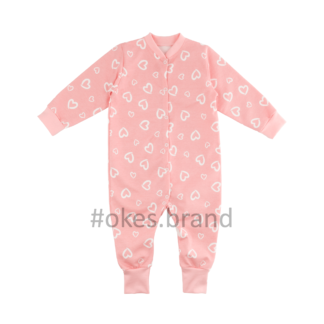 комбінезон рожевий, чоловічок теплий, ромпер дитячий, ромпер для малюка, чоловічок, дитячий ромпер 12-24, слип 12-24, комбінезон теплий для дівчинки