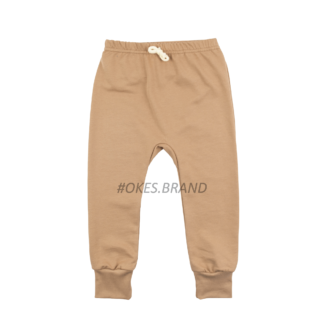 Штанці для хлопчика кавового кольору, дитячі штанці, повзунки-штанці, штанці для малюків, дитячий трикотаж, детская одежда, інтерлок, ползунки, повзунки без п`яточки, повзунки для немовлят